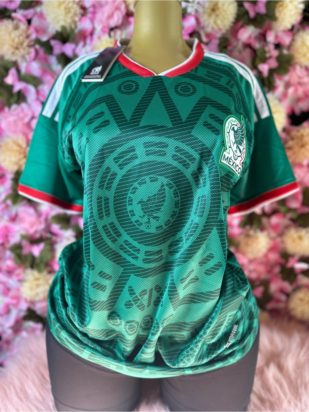 Unisex Green Men's Soccer Jersey- Green - Picture 7 of 7
